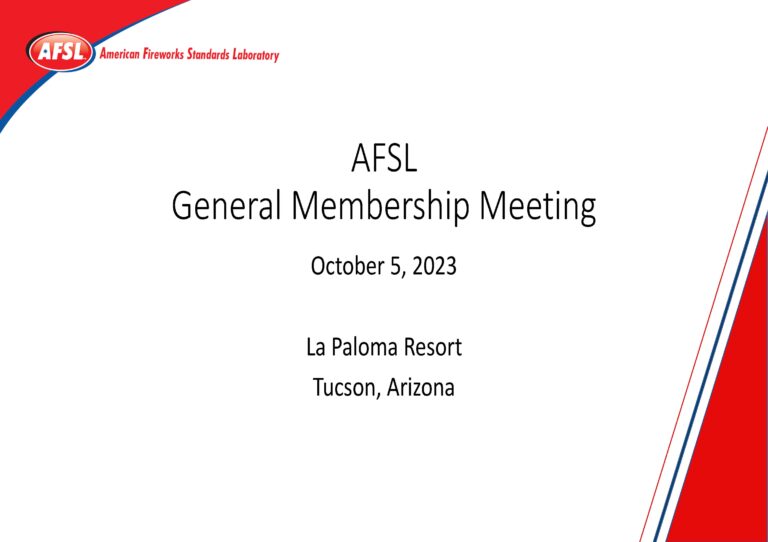Cover of October 2023 general meeting presentation deck